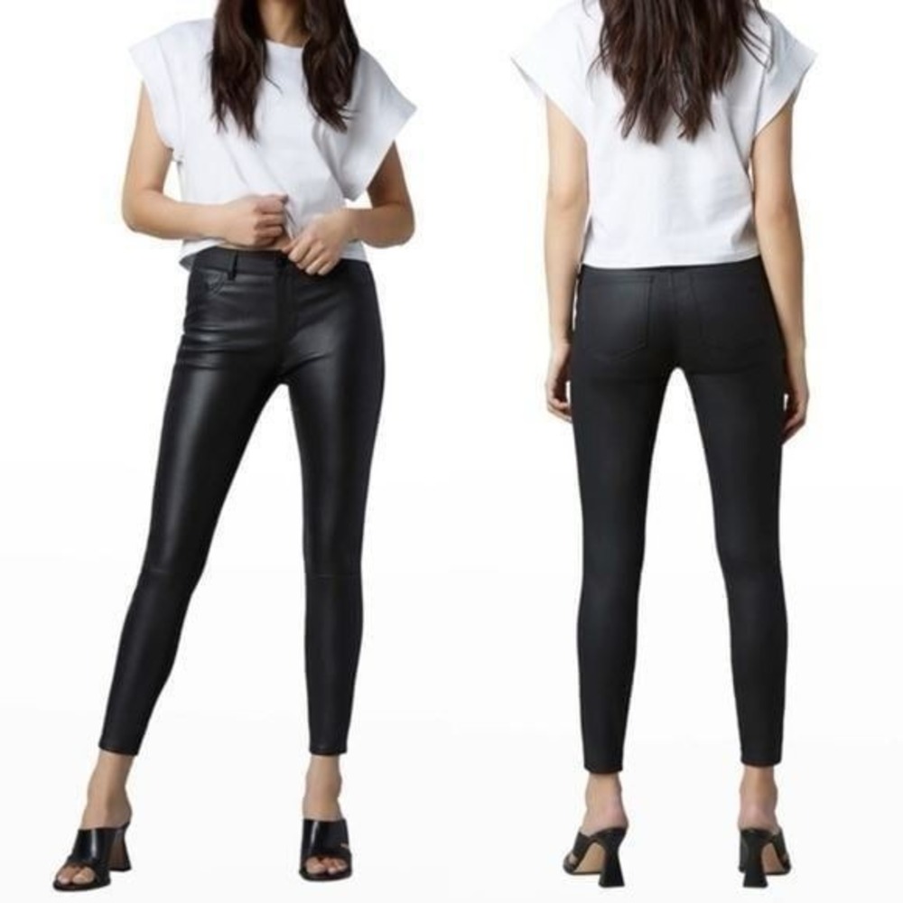DL1961 Florence coated Medina Instasculpt Mid-rise Skinny Fit Jean Jeans‎ Black